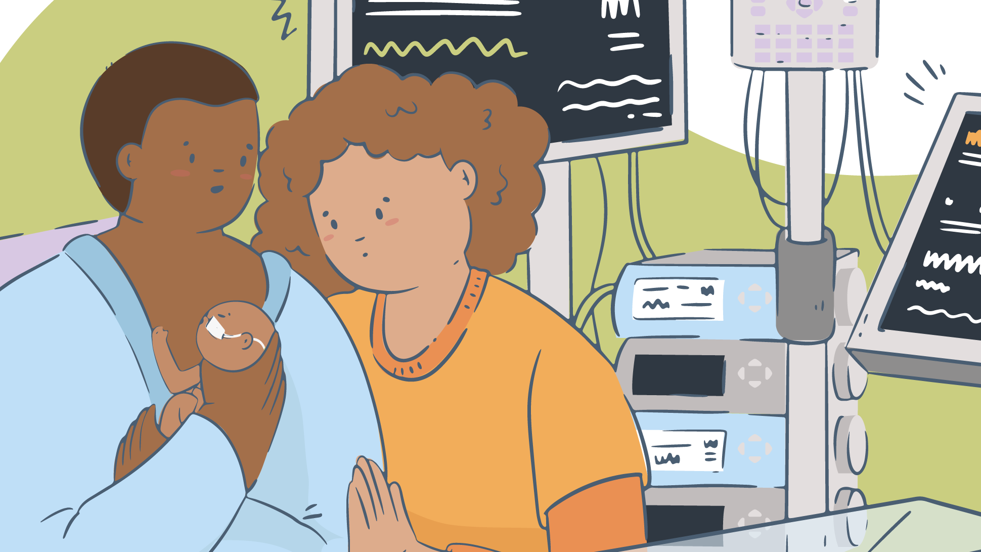 contato pele a pele en USIN